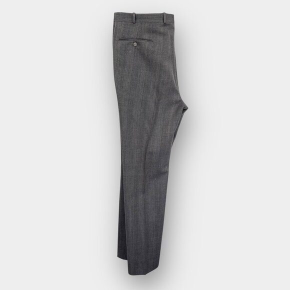 Sid Landen Benchmark Men’s 2‑Piece Gray Wool Suit 44L (Fits 44 Long) 38x31 Pleat - Picture 7 of 16